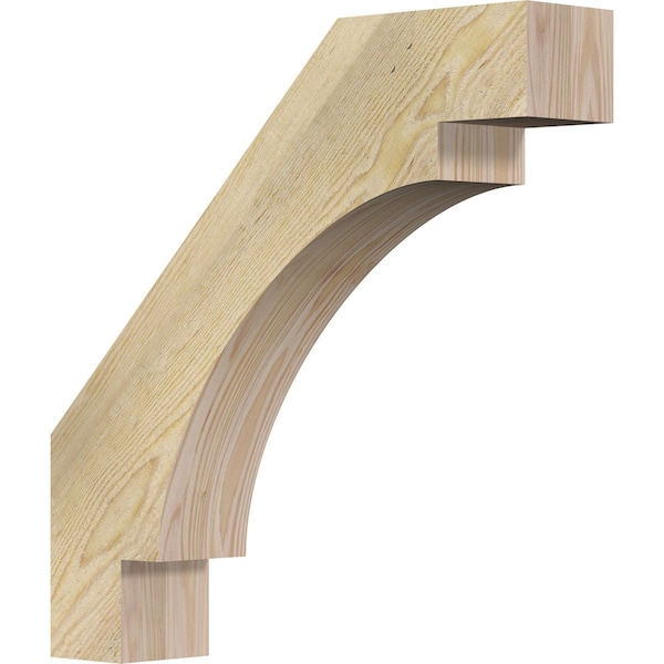 Ekena Millwork 4"W x 20"D x 20"H Merced Rough Sawn Knee Brace, Douglas Fir BRC04X20X20MRC00RDF - main